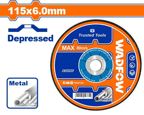 Abrasive metal grinding disc