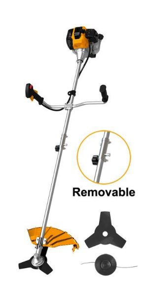 Gasoline grass trimmer and brush cutter
