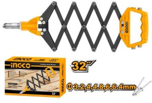 Folding hand riveter