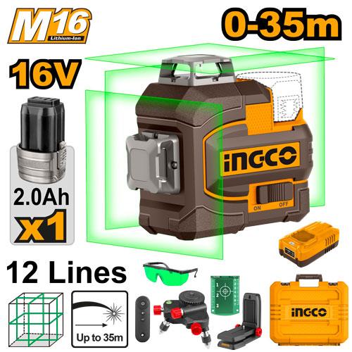Cordless 3D laser level